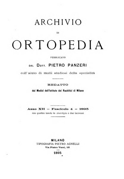 Archivio di ortopedia pubblicazione ufficiale del Pio istituto dei rachitici <1924-1950>