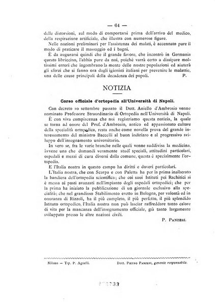 Archivio di ortopedia pubblicazione ufficiale del Pio istituto dei rachitici <1924-1950>