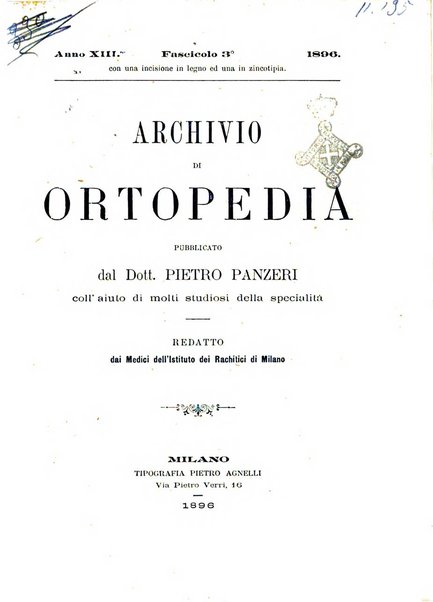 Archivio di ortopedia pubblicazione ufficiale del Pio istituto dei rachitici <1924-1950>