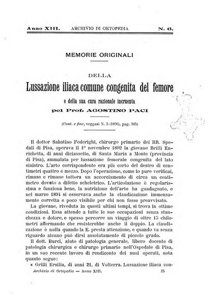 Archivio di ortopedia pubblicazione ufficiale del Pio istituto dei rachitici <1924-1950>