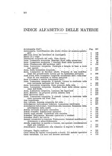 Archivio di ortopedia pubblicazione ufficiale del Pio istituto dei rachitici <1924-1950>