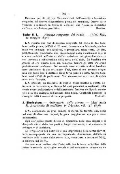 Archivio di ortopedia pubblicazione ufficiale del Pio istituto dei rachitici <1924-1950>