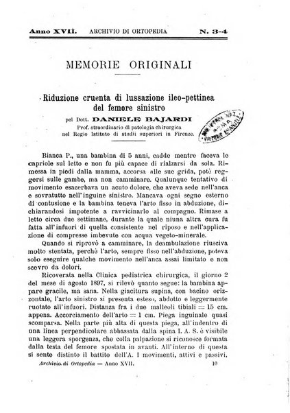 Archivio di ortopedia pubblicazione ufficiale del Pio istituto dei rachitici <1924-1950>