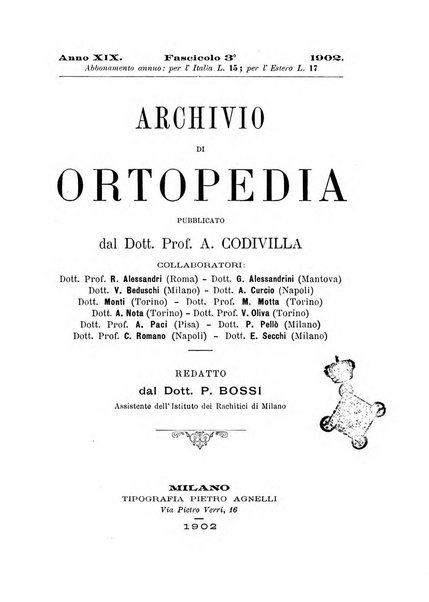 Archivio di ortopedia pubblicazione ufficiale del Pio istituto dei rachitici <1924-1950>