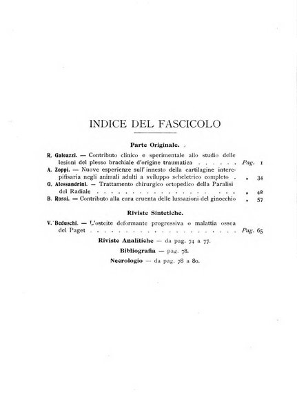 Archivio di ortopedia pubblicazione ufficiale del Pio istituto dei rachitici <1924-1950>