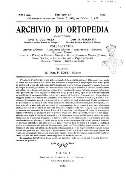 Archivio di ortopedia pubblicazione ufficiale del Pio istituto dei rachitici <1924-1950>