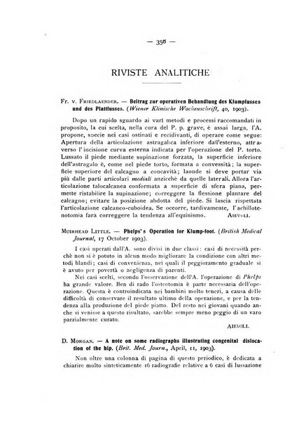 Archivio di ortopedia pubblicazione ufficiale del Pio istituto dei rachitici <1924-1950>