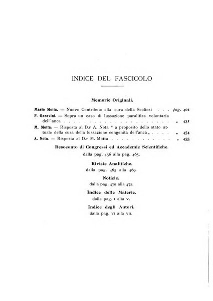 Archivio di ortopedia pubblicazione ufficiale del Pio istituto dei rachitici <1924-1950>