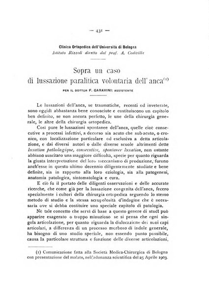 Archivio di ortopedia pubblicazione ufficiale del Pio istituto dei rachitici <1924-1950>