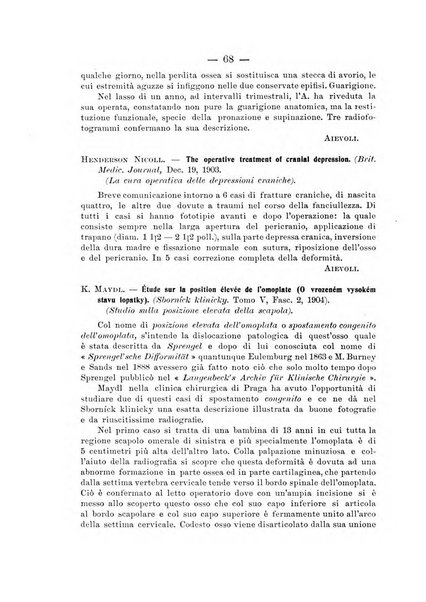 Archivio di ortopedia pubblicazione ufficiale del Pio istituto dei rachitici <1924-1950>