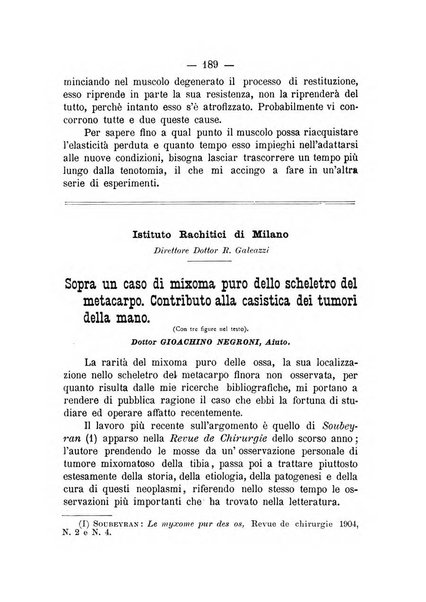 Archivio di ortopedia pubblicazione ufficiale del Pio istituto dei rachitici <1924-1950>