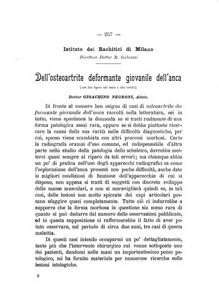 Archivio di ortopedia pubblicazione ufficiale del Pio istituto dei rachitici <1924-1950>