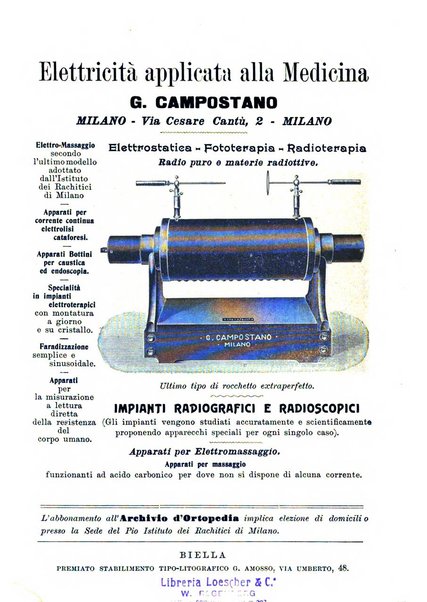 Archivio di ortopedia pubblicazione ufficiale del Pio istituto dei rachitici <1924-1950>