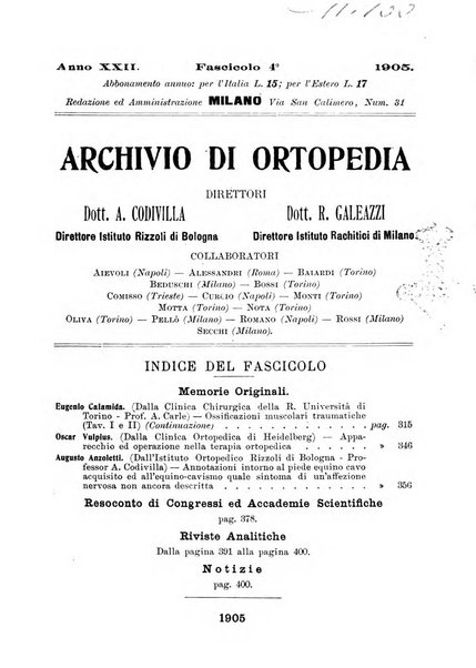 Archivio di ortopedia pubblicazione ufficiale del Pio istituto dei rachitici <1924-1950>