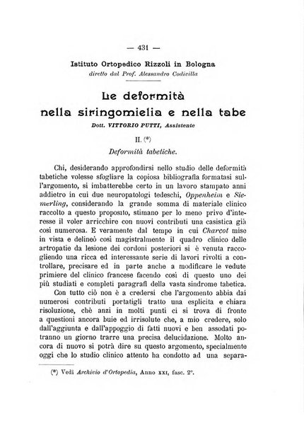 Archivio di ortopedia pubblicazione ufficiale del Pio istituto dei rachitici <1924-1950>