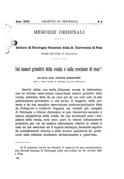 Archivio di ortopedia pubblicazione ufficiale del Pio istituto dei rachitici <1924-1950>