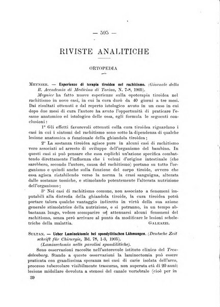 Archivio di ortopedia pubblicazione ufficiale del Pio istituto dei rachitici <1924-1950>