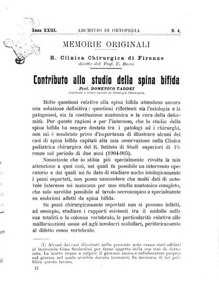 Archivio di ortopedia pubblicazione ufficiale del Pio istituto dei rachitici <1924-1950>