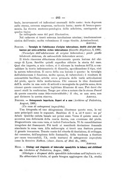 Archivio di ortopedia pubblicazione ufficiale del Pio istituto dei rachitici <1924-1950>