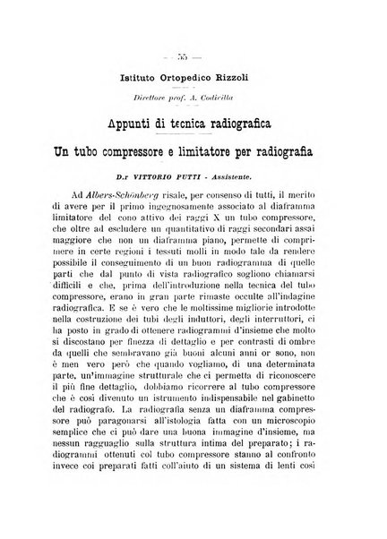 Archivio di ortopedia pubblicazione ufficiale del Pio istituto dei rachitici <1924-1950>