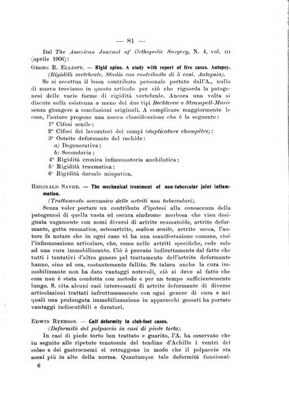 Archivio di ortopedia pubblicazione ufficiale del Pio istituto dei rachitici <1924-1950>