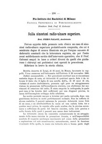 Archivio di ortopedia pubblicazione ufficiale del Pio istituto dei rachitici <1924-1950>