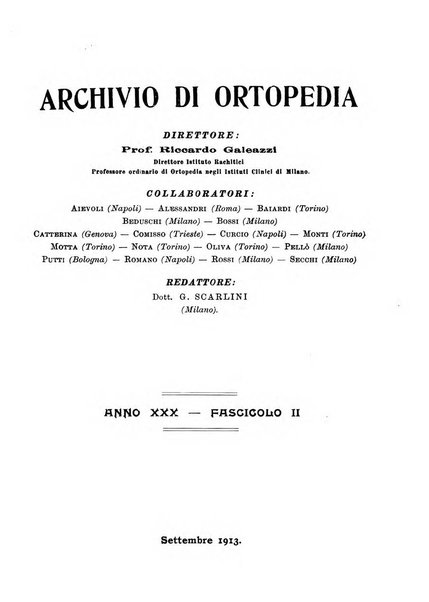 Archivio di ortopedia pubblicazione ufficiale del Pio istituto dei rachitici <1924-1950>