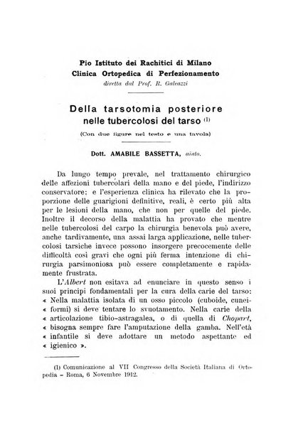 Archivio di ortopedia pubblicazione ufficiale del Pio istituto dei rachitici <1924-1950>