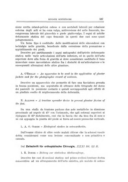 Archivio di ortopedia pubblicazione ufficiale del Pio istituto dei rachitici <1924-1950>