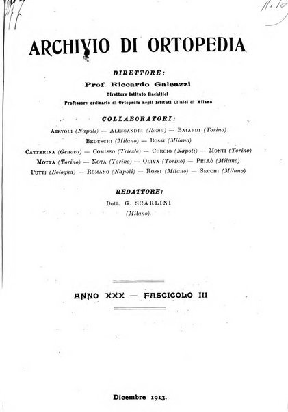 Archivio di ortopedia pubblicazione ufficiale del Pio istituto dei rachitici <1924-1950>