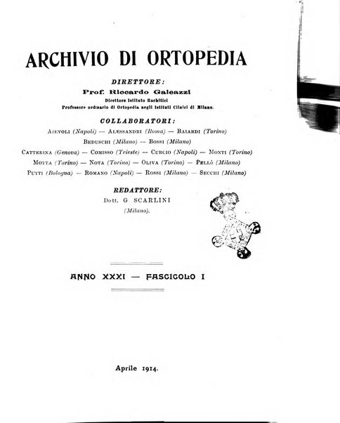 Archivio di ortopedia pubblicazione ufficiale del Pio istituto dei rachitici <1924-1950>