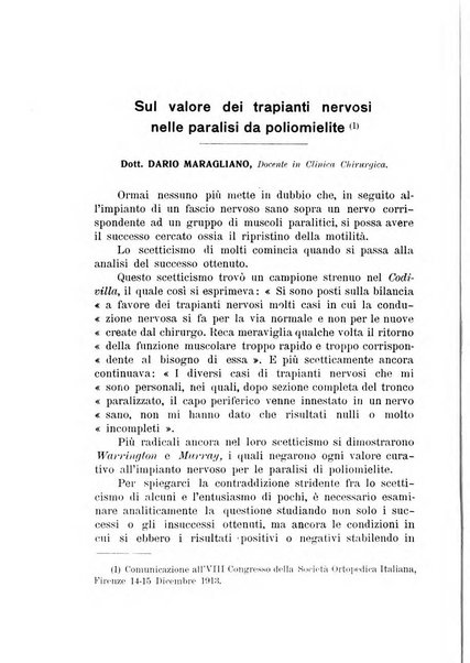 Archivio di ortopedia pubblicazione ufficiale del Pio istituto dei rachitici <1924-1950>