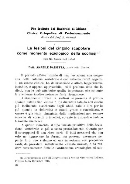 Archivio di ortopedia pubblicazione ufficiale del Pio istituto dei rachitici <1924-1950>