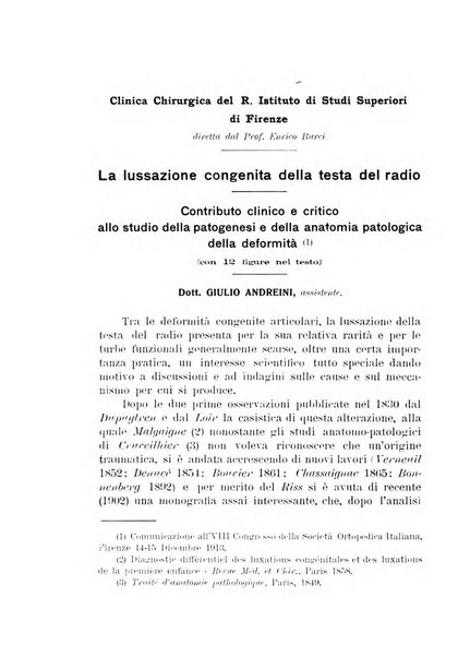 Archivio di ortopedia pubblicazione ufficiale del Pio istituto dei rachitici <1924-1950>