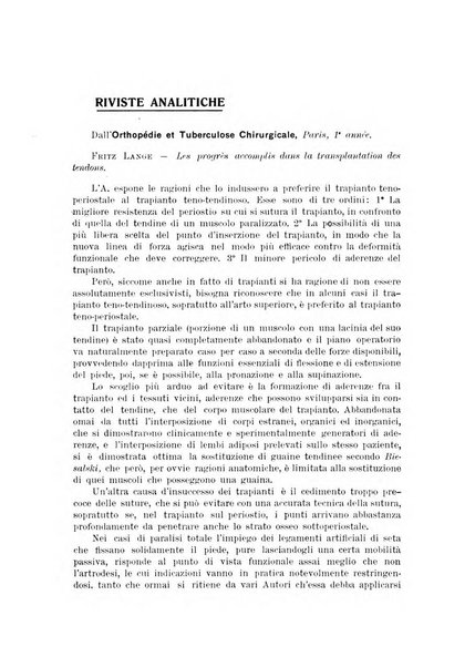 Archivio di ortopedia pubblicazione ufficiale del Pio istituto dei rachitici <1924-1950>