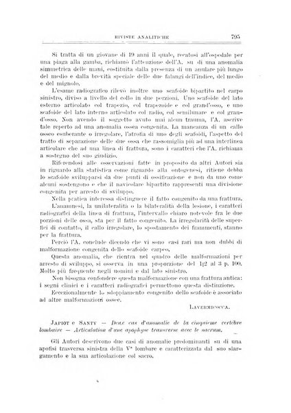 Archivio di ortopedia pubblicazione ufficiale del Pio istituto dei rachitici <1924-1950>