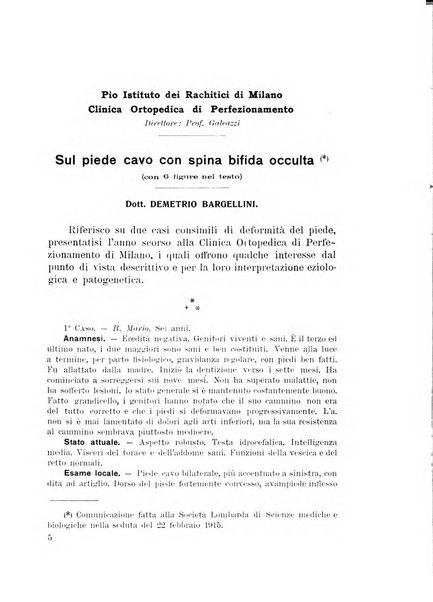 Archivio di ortopedia pubblicazione ufficiale del Pio istituto dei rachitici <1924-1950>