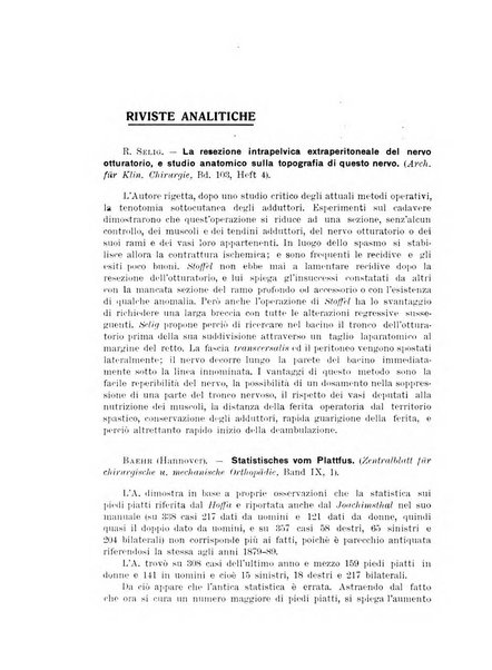 Archivio di ortopedia pubblicazione ufficiale del Pio istituto dei rachitici <1924-1950>