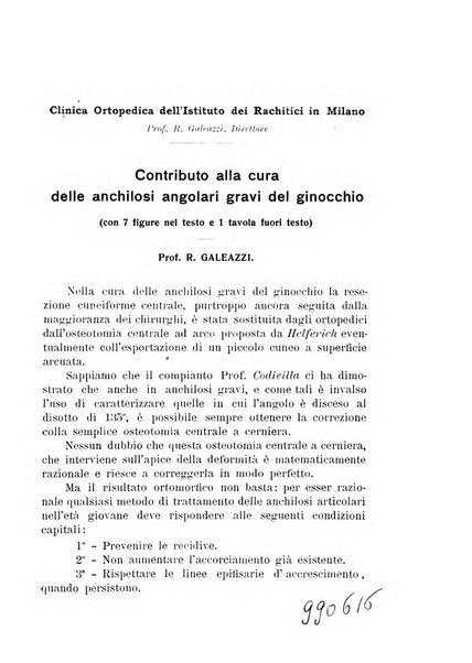 Archivio di ortopedia pubblicazione ufficiale del Pio istituto dei rachitici <1924-1950>