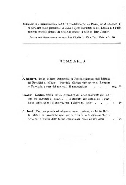 Archivio di ortopedia pubblicazione ufficiale del Pio istituto dei rachitici <1924-1950>