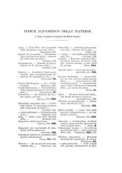 Archivio di ortopedia pubblicazione ufficiale del Pio istituto dei rachitici <1924-1950>