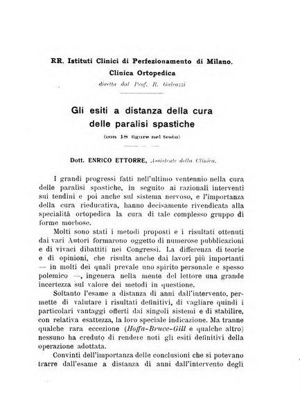 Archivio di ortopedia pubblicazione ufficiale del Pio istituto dei rachitici <1924-1950>