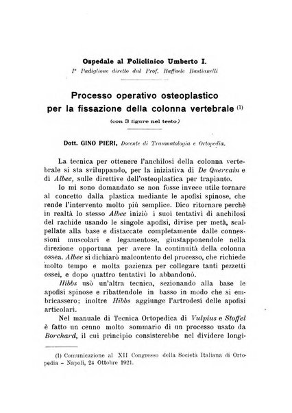 Archivio di ortopedia pubblicazione ufficiale del Pio istituto dei rachitici <1924-1950>