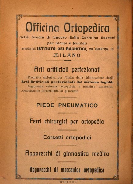 Archivio di ortopedia pubblicazione ufficiale del Pio istituto dei rachitici <1924-1950>