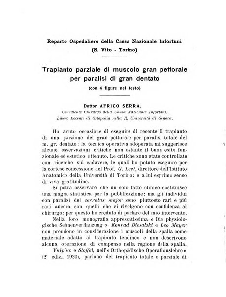 Archivio di ortopedia pubblicazione ufficiale del Pio istituto dei rachitici <1924-1950>