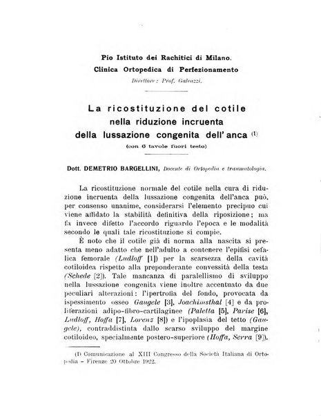 Archivio di ortopedia pubblicazione ufficiale del Pio istituto dei rachitici <1924-1950>