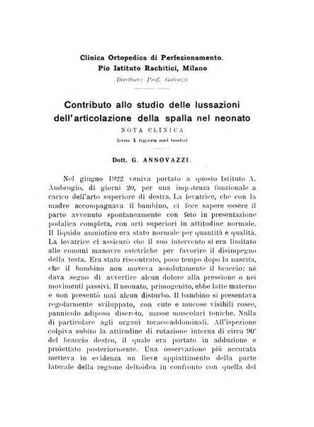 Archivio di ortopedia pubblicazione ufficiale del Pio istituto dei rachitici <1924-1950>