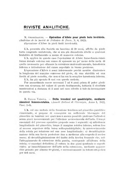 Archivio di ortopedia pubblicazione ufficiale del Pio istituto dei rachitici <1924-1950>