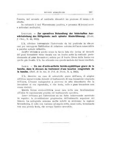 Archivio di ortopedia pubblicazione ufficiale del Pio istituto dei rachitici <1924-1950>