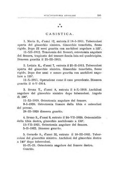 Archivio di ortopedia pubblicazione ufficiale del Pio istituto dei rachitici <1924-1950>